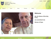 Tablet Screenshot of holycross-menzingen.org